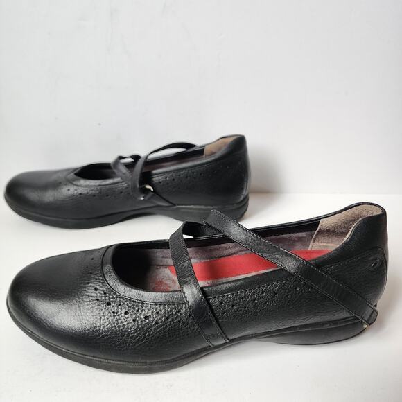 Aravon Mary Jane Shoes Womens Size 8.5 AA Black Leather Vibram Soles New Balance - Picture 3 of 11